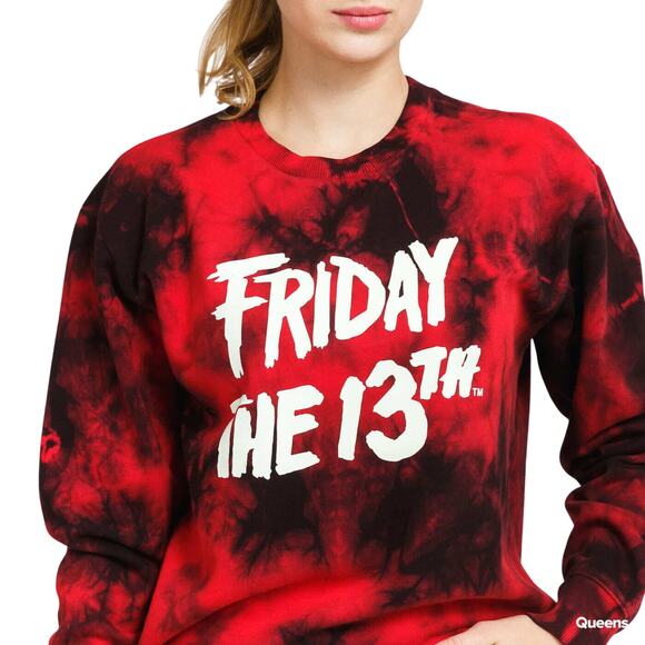 Vans Sweaters - Vans x Friday The 13th Pullover Sweater Women Small Red Black Glow in Dark New